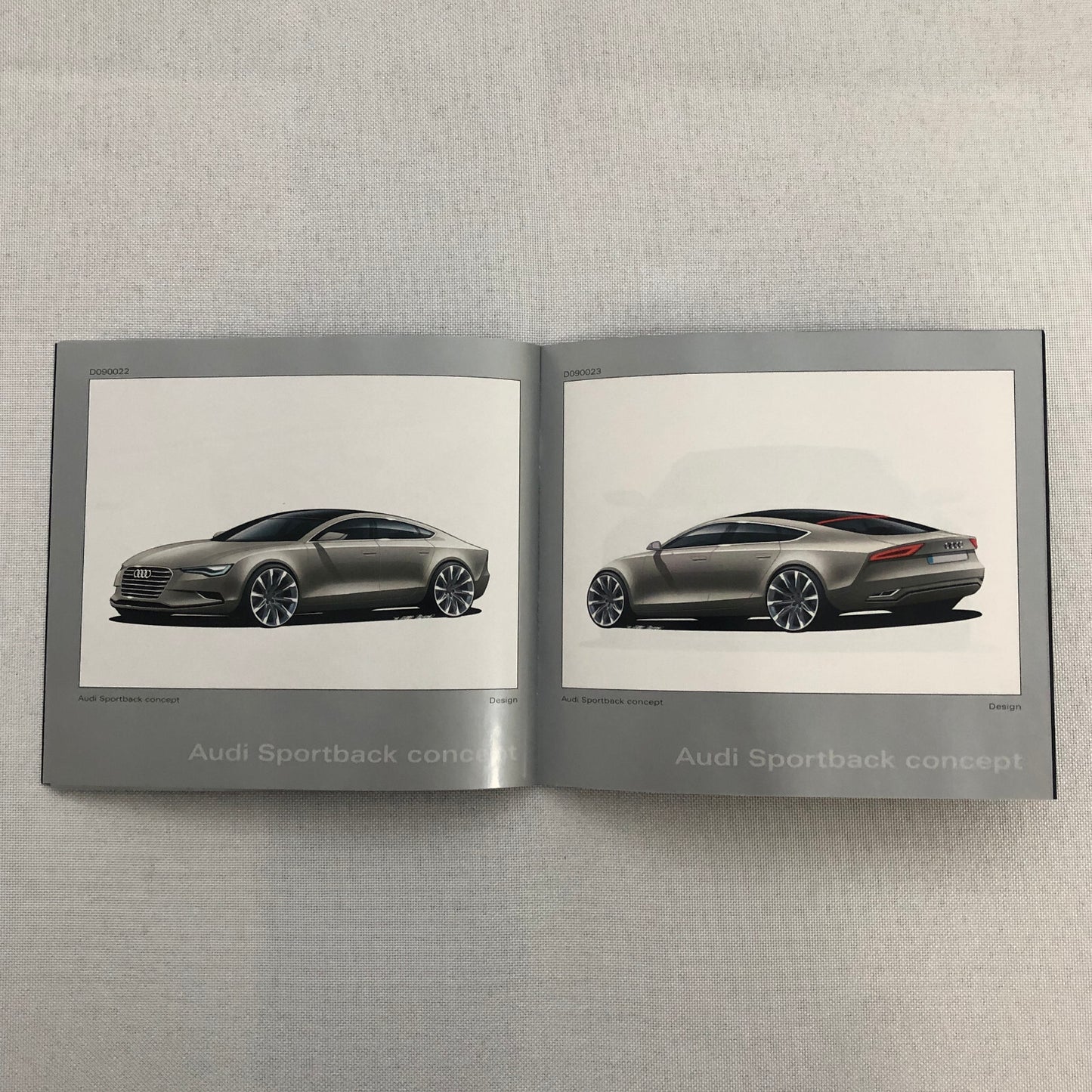2009 Audi Sportback Concept Car Press Kit Photo CD Box
