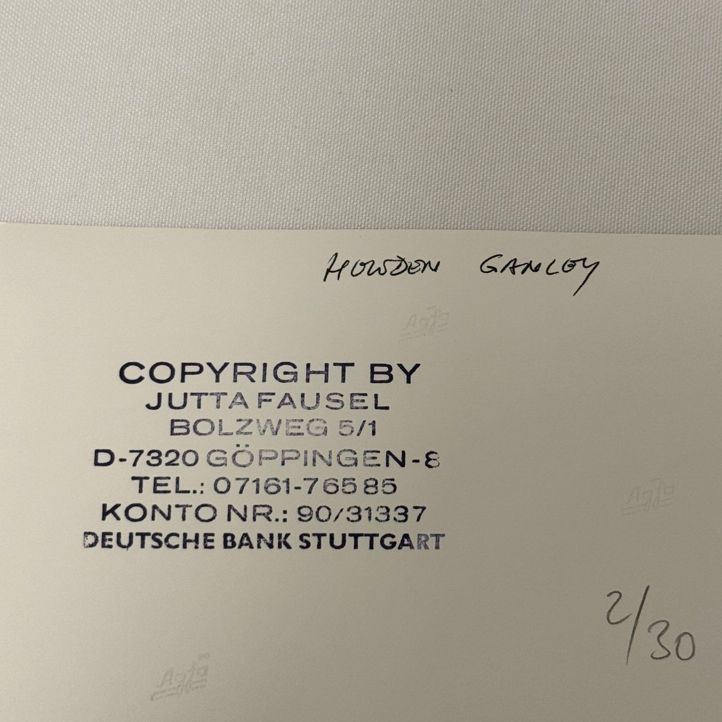 Vintage Racing Photo 1971 Austrian Grand Prix Driver Howden Ganley Motorsport