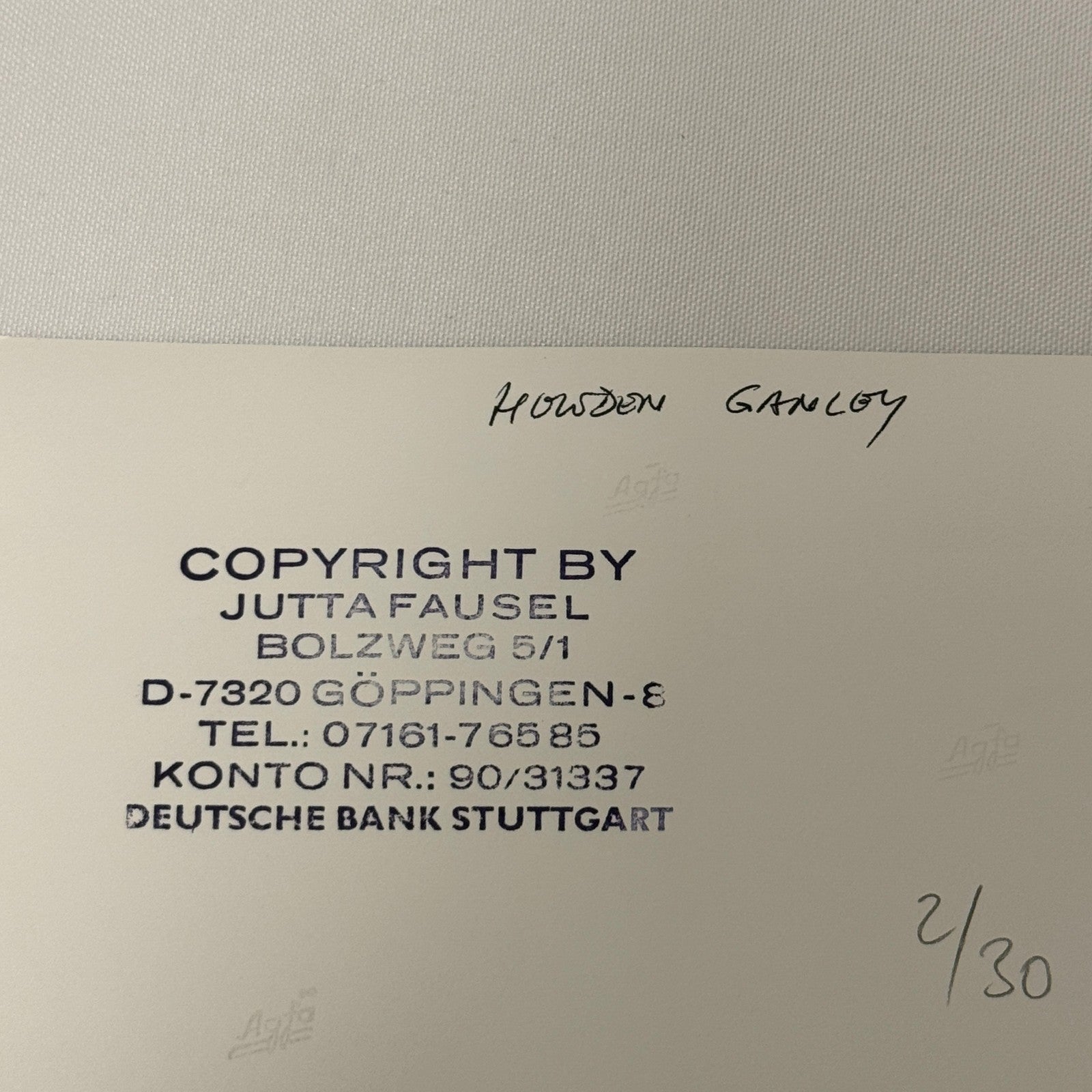 Vintage Racing Photo 1971 Austrian Grand Prix Driver Howden Ganley Motorsport