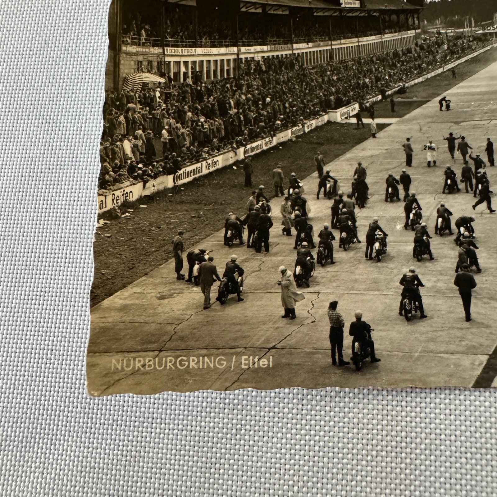 Vintage Nurburgring Racing Circuit Motorcycle Bike Race Postcard Post Card