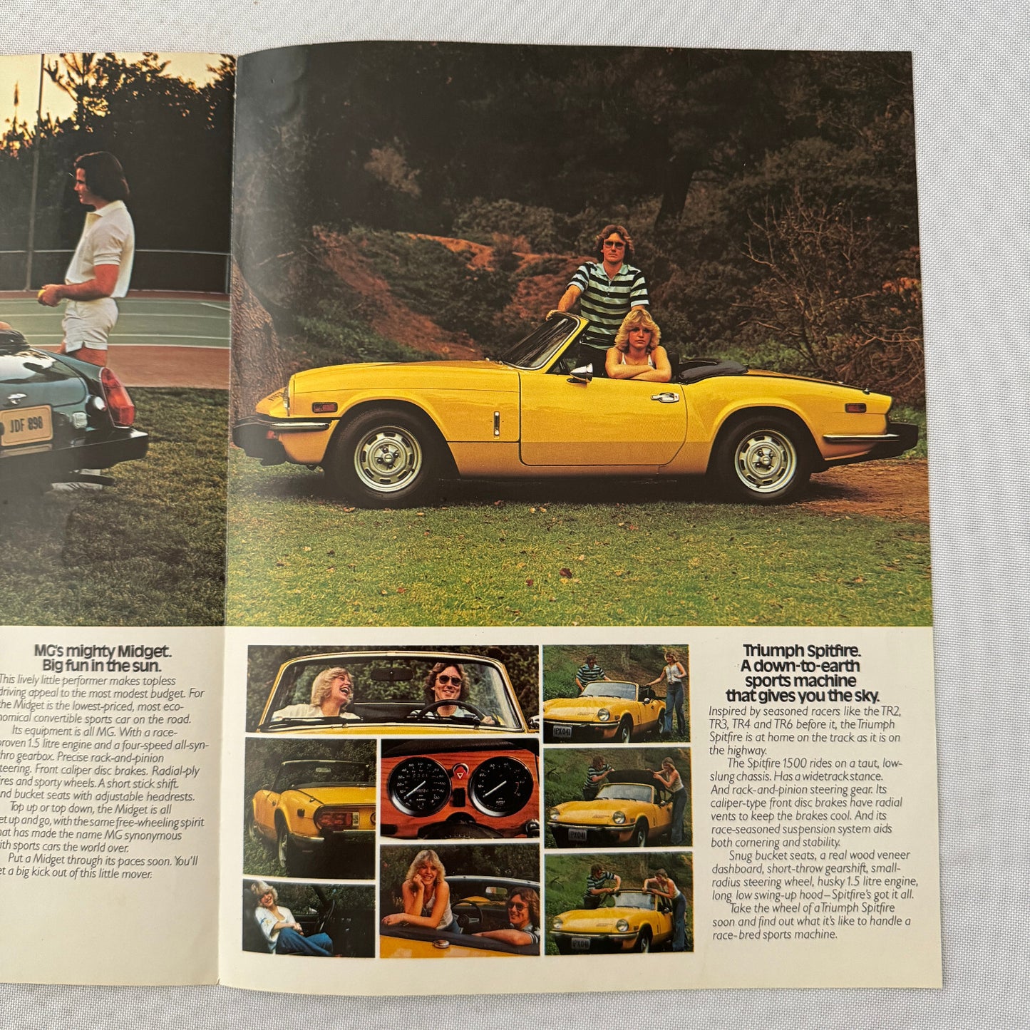 MG and Triumph Car Sales Brochure Catalog British Leyland MGB Spitfire Midget