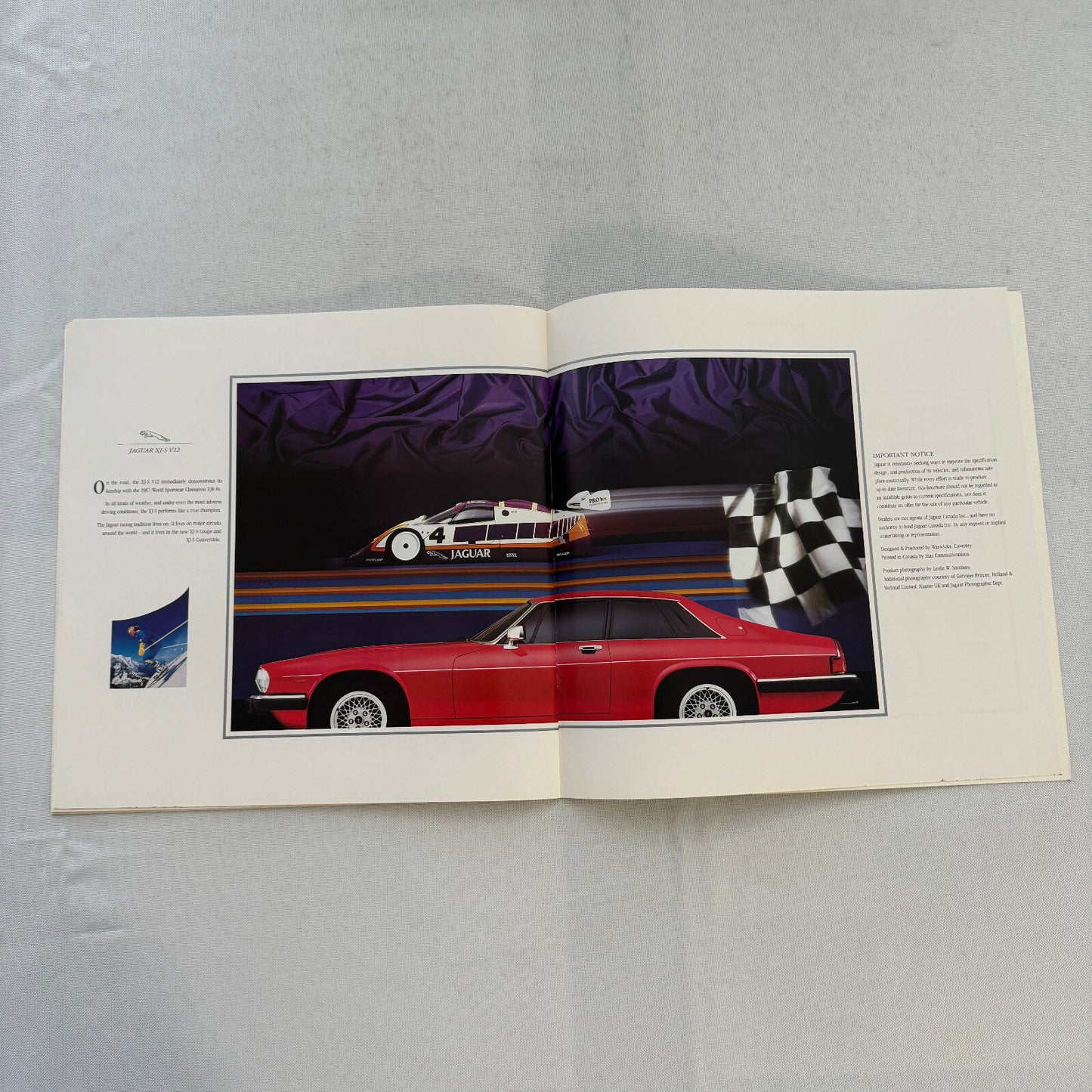 Jaguar XJ-S V12 Car Sales Brochure Catalog Advertising Coupe Convertible