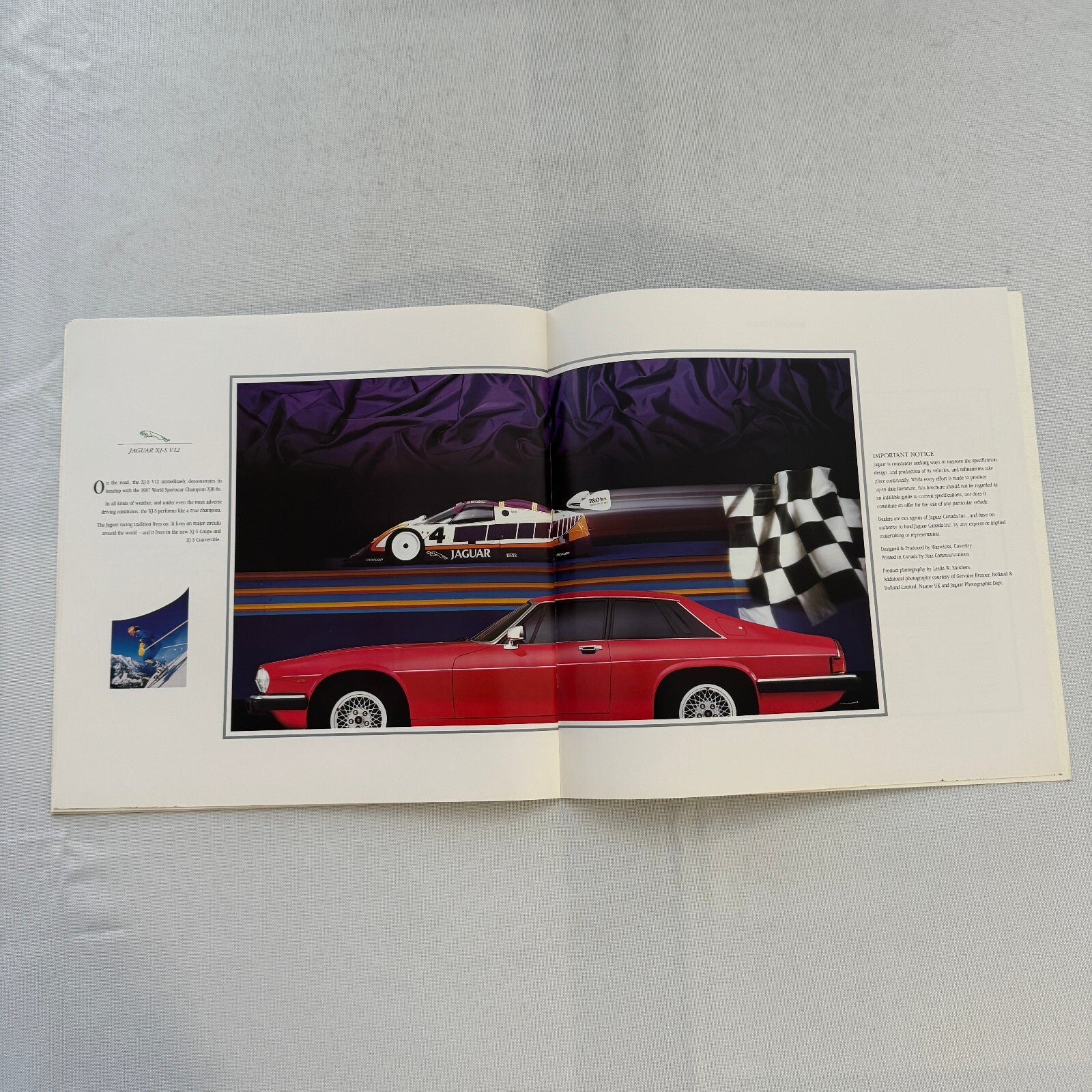 Jaguar XJ-S V12 Car Sales Brochure Catalog Advertising Coupe Convertible
