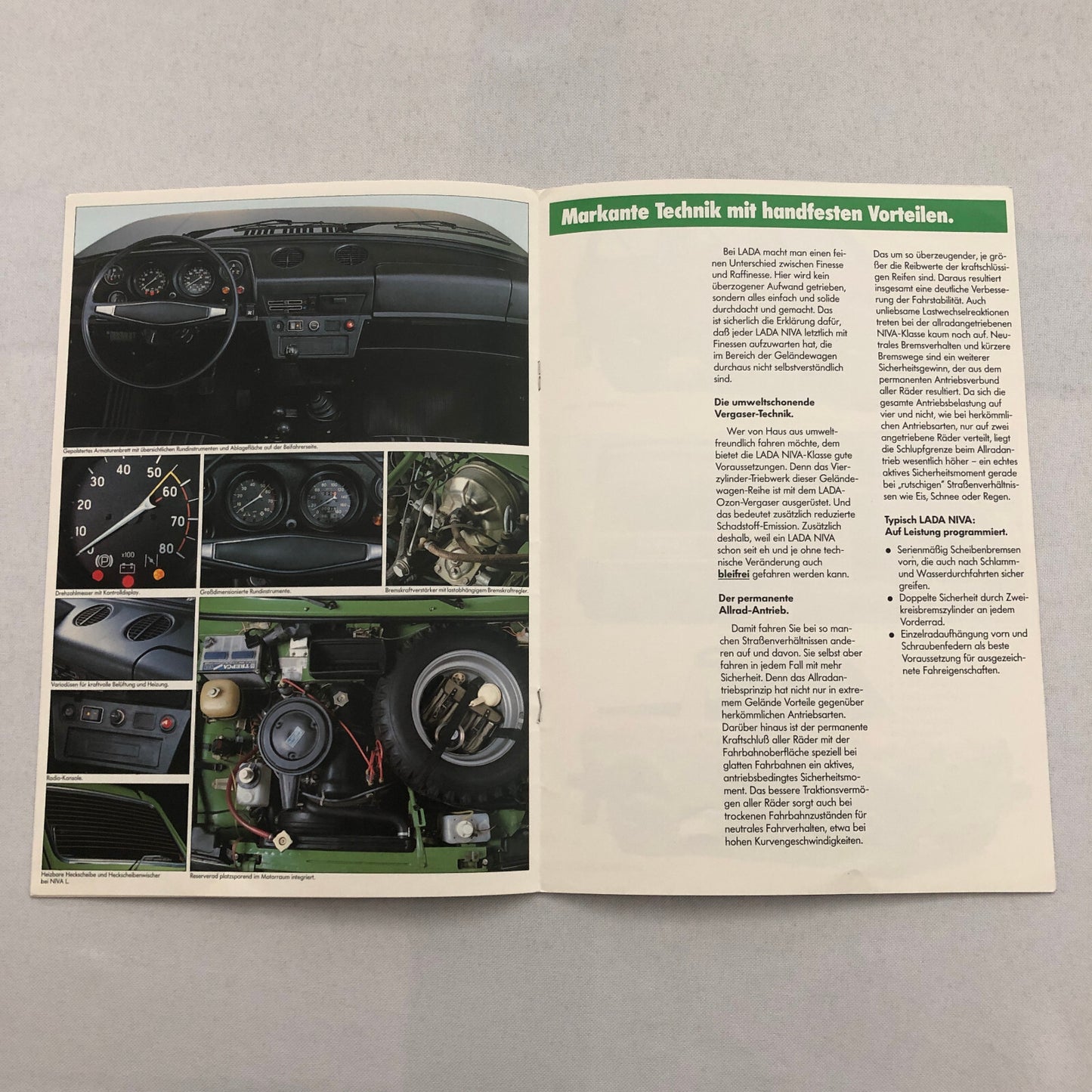 Lada Niva Car Sales Brochure Catalog Niva L Niva Cabrio L German Text European