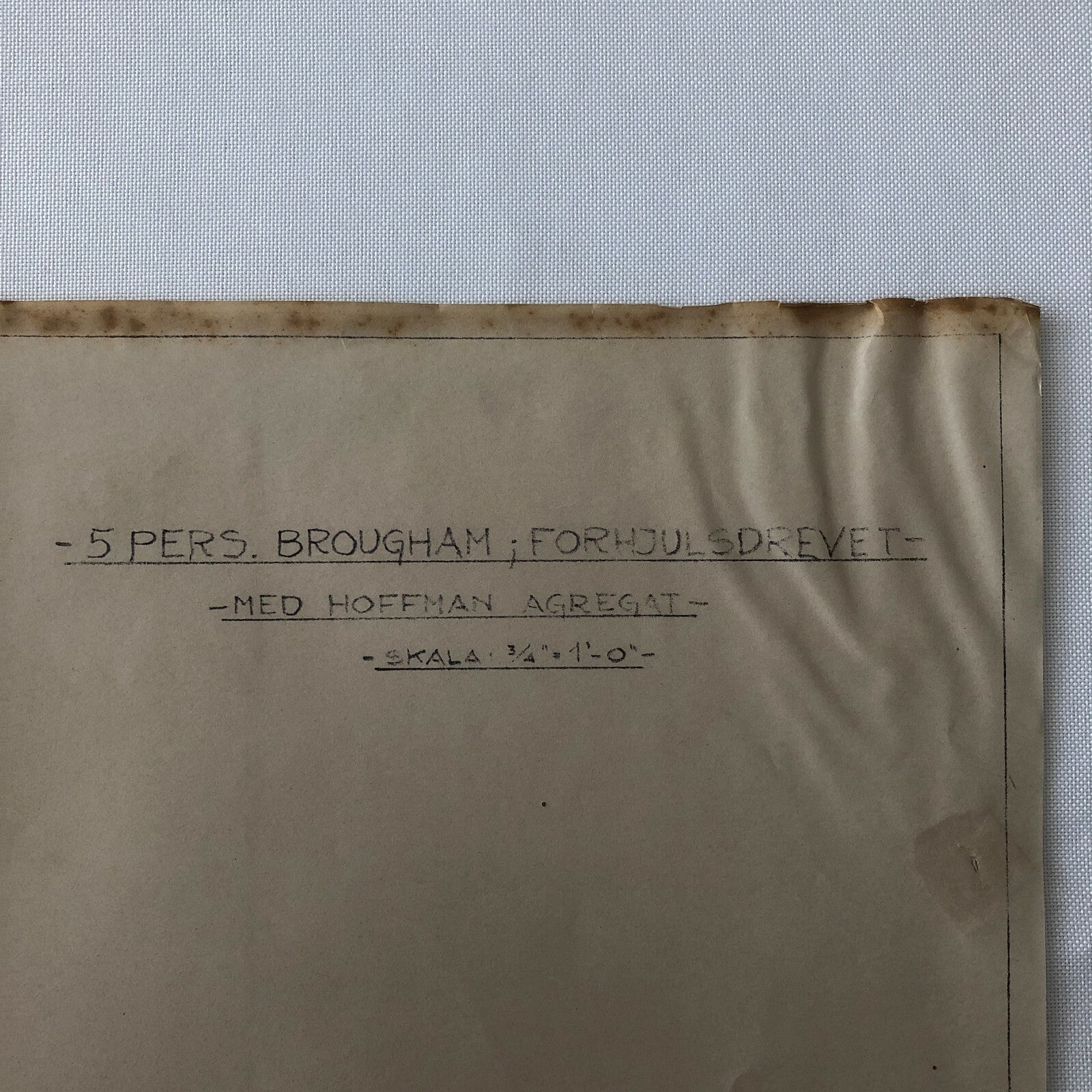 1931 Coachbuilder Car Design Blueprint Rendering Blue Print Brougham Sedan Body 