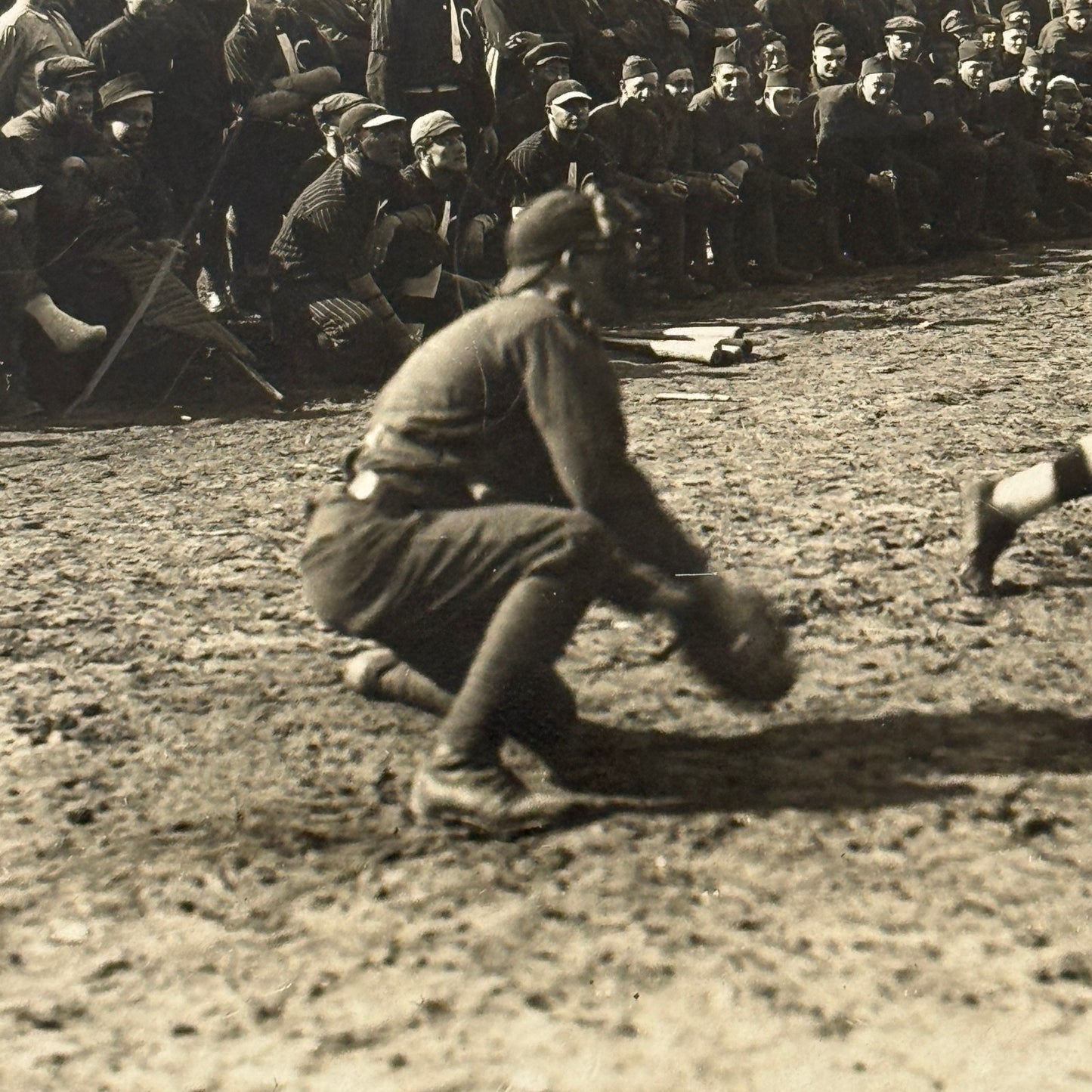 Vintage Amateur Baseball Player Game Photo Photograph Print