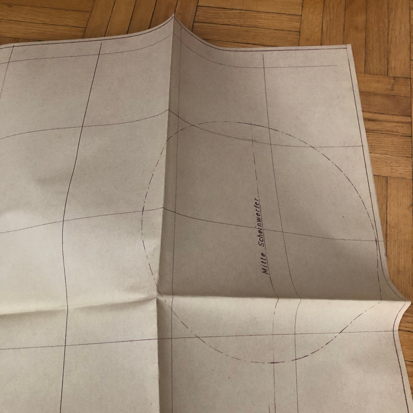 Vintage Porsche Reutter & Co Coachbuilder Factory Part Blueprint Document German