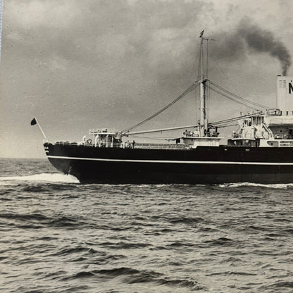 Vintage Ship Boat Photo Photograph Print Montship Lines Montcalm 1956