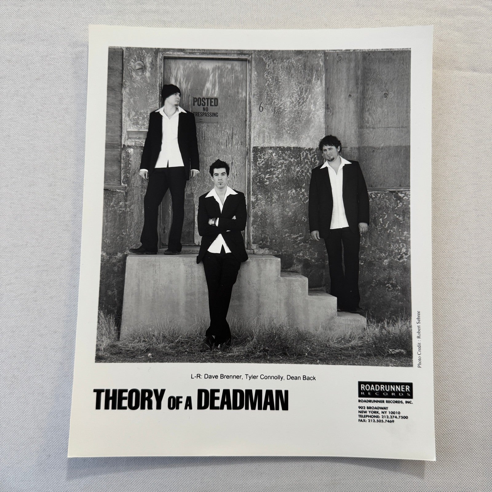 Theory of a Deadman Music Publicity Press Photo Photograph