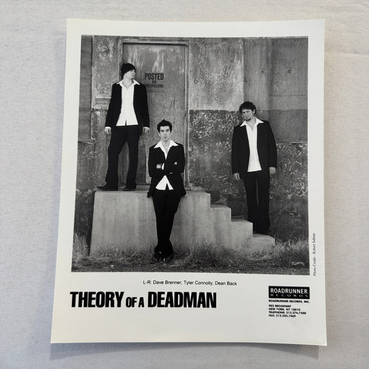 Theory of a Deadman Music Publicity Press Photo Photograph