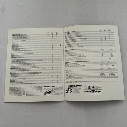 1993 Dodge Stealth Sports Car Sales Brochure Advertising
