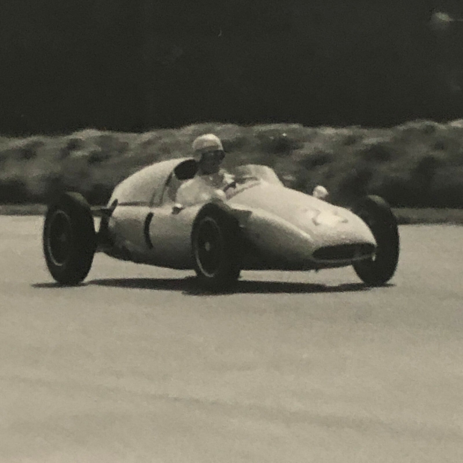 Vintage Racing Car Driver Photo Photograph Print - 1959 Silverstone 