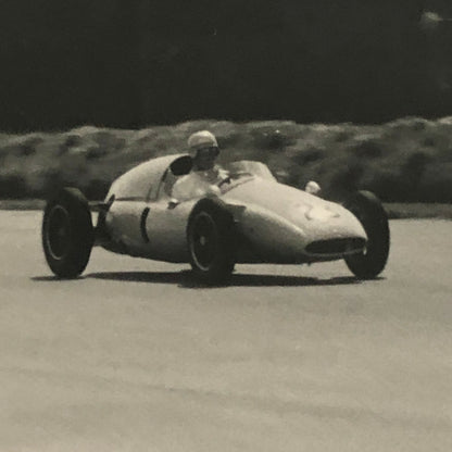 Vintage Racing Car Driver Photo Photograph Print - 1959 Silverstone 