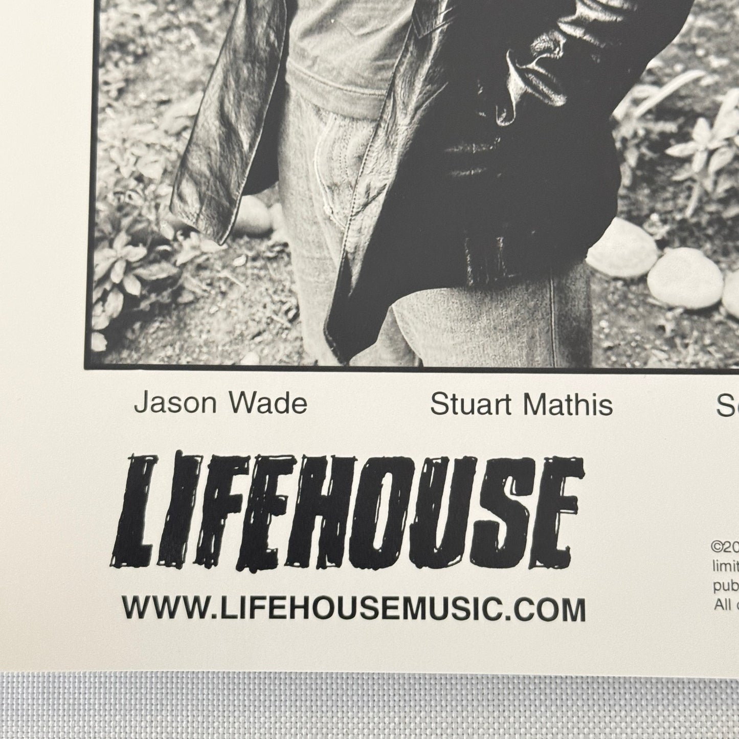 Lifehouse Music Publicity Press Photo Photograph Band 2000 Stuart Mathis