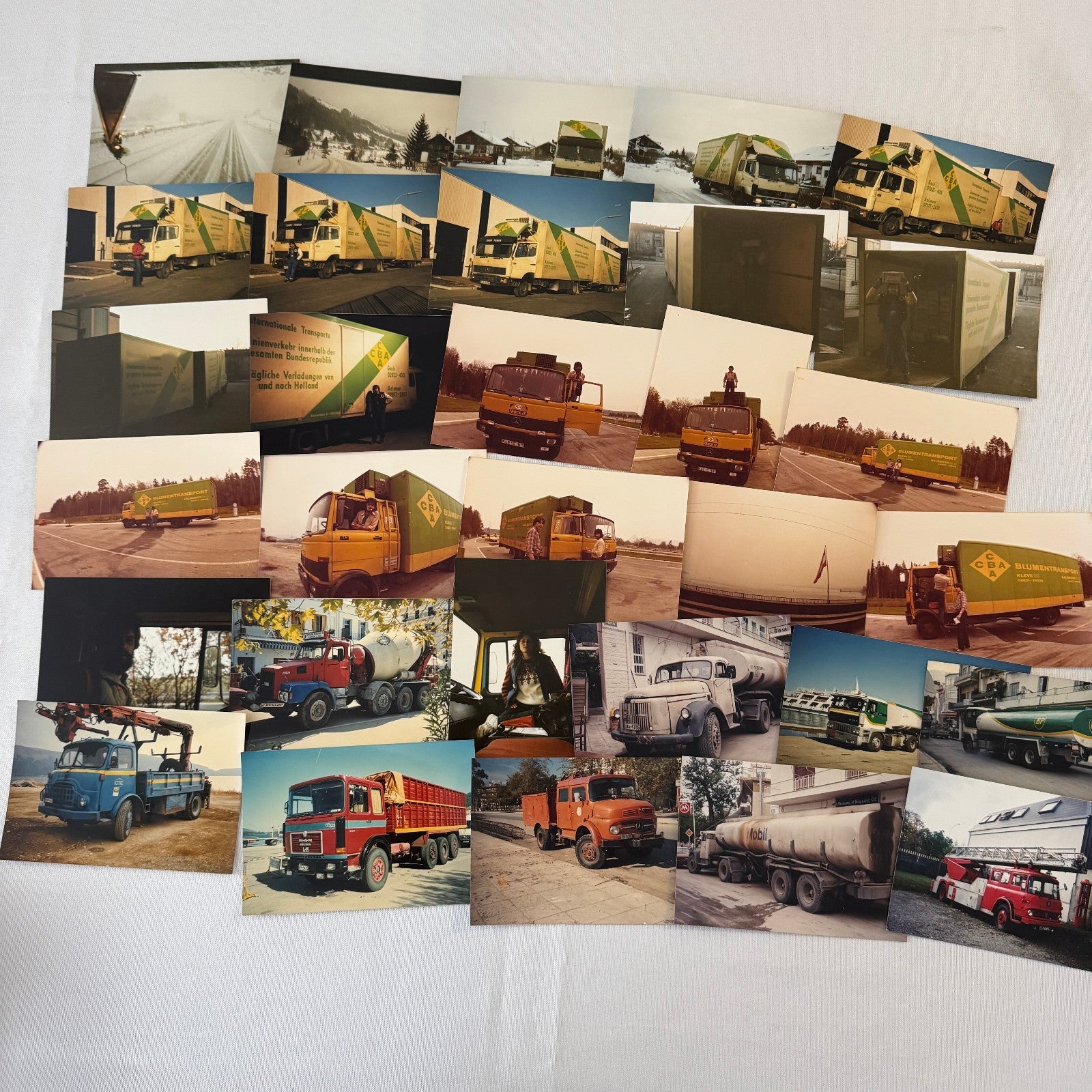 HUGE Vintage Truck and Construction Equipment Photo Lot 1980s Germany 300 Images