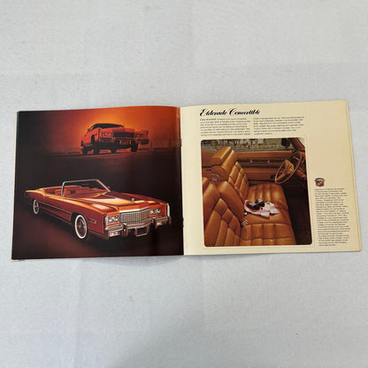 1975 Cadillac Car Sales Brochure Catalog Coupe DeVille Calais Eldorado +