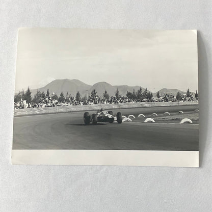 Vintage Bernard Cahier Racing Photo Mike Spence Lotus Climax 1965 Mexico GP