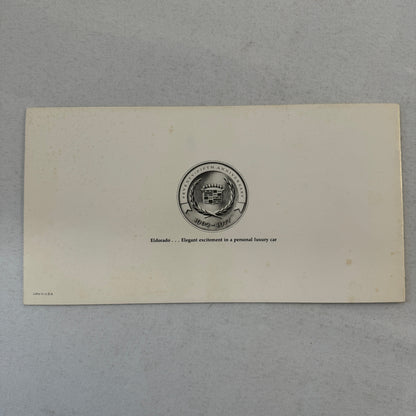 1977 Cadillac Eldorado Car Sales Brochure Catalog Eldorado Custom Biarritz