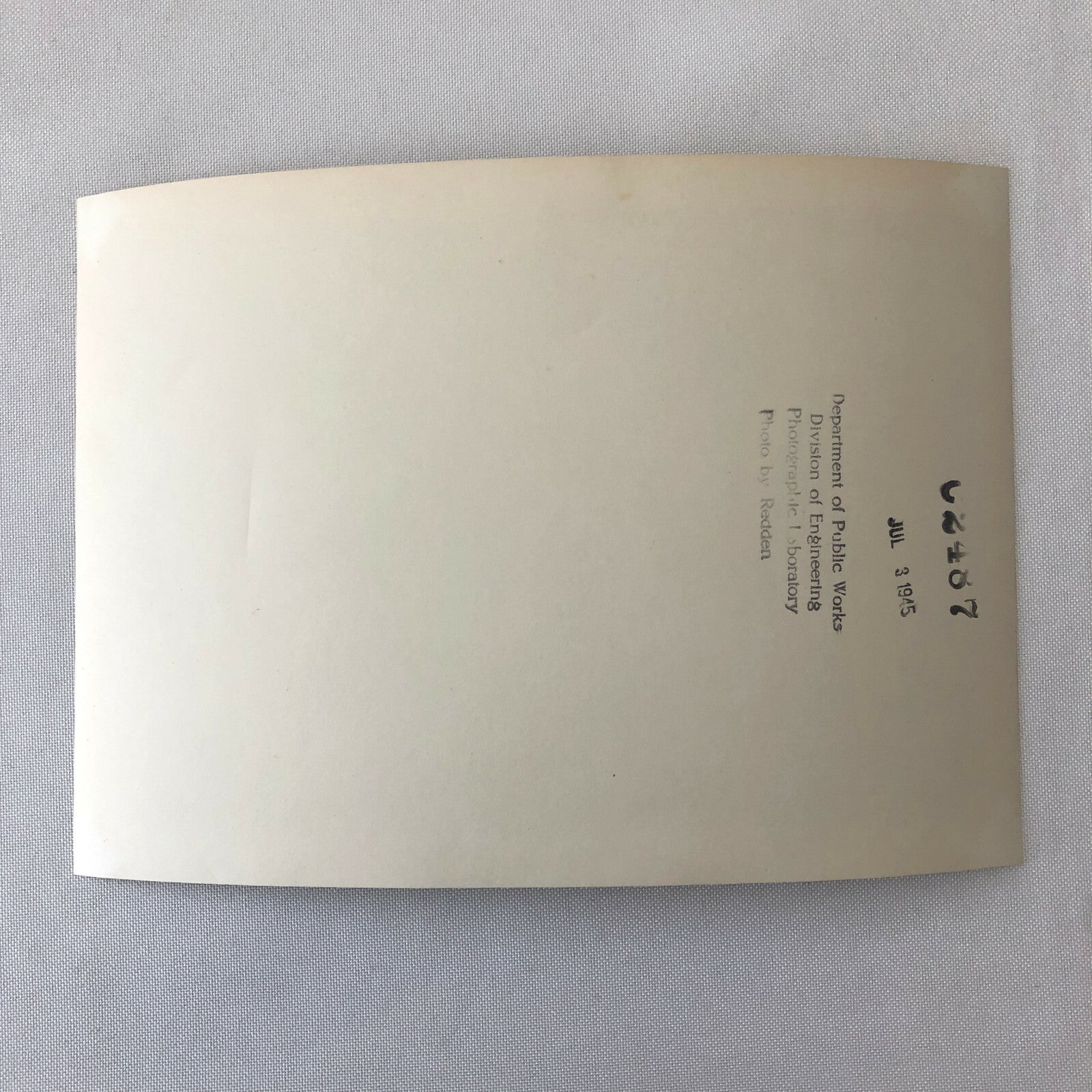 Vintage GMC Fire Truck Aparatus Photo Photograph Print 1945 Public Works 