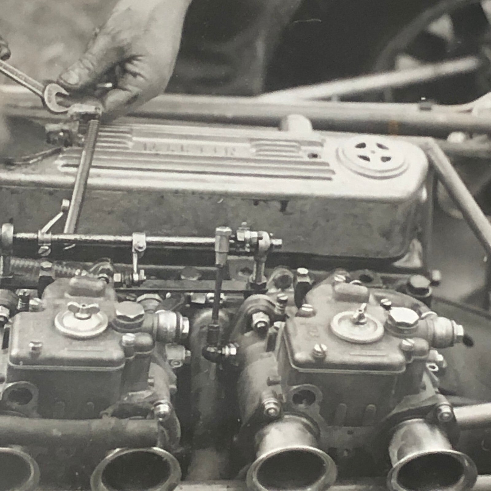 Vintage Solitude Grand Prix Racing Photo Photograph 1961 Car Engine