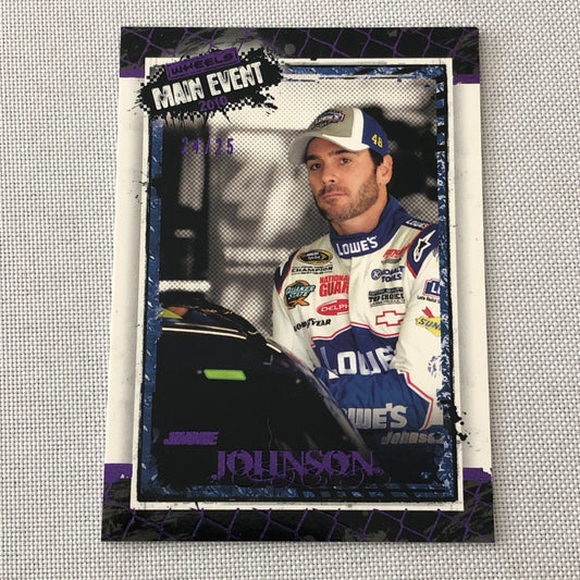 2010 Wheels Main Event Purple Parallel Nascar # 24/25 Jimmie Johnson Racing