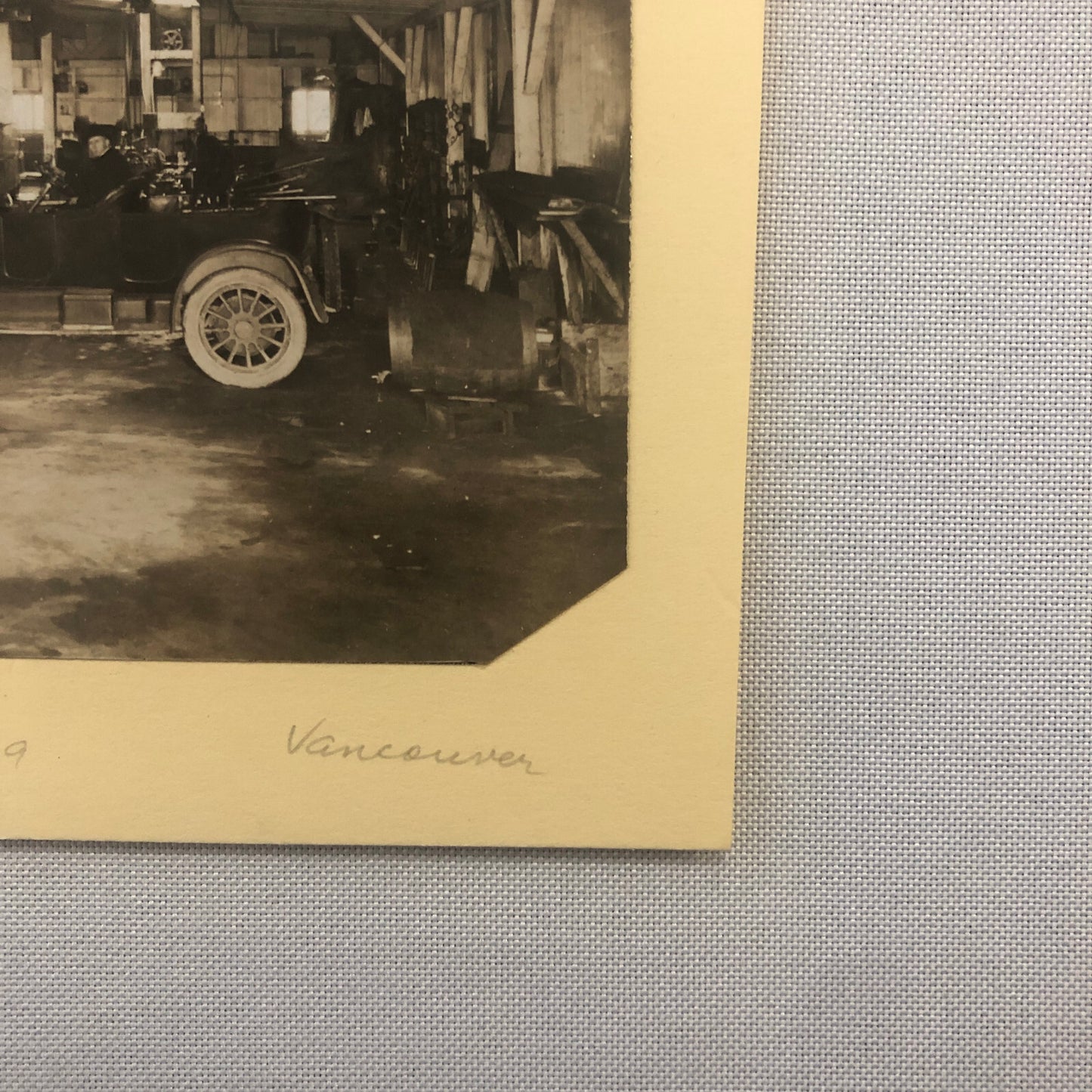Vintage Car Automobile Service Station Garage Photo Photograph 1919 Vancouver