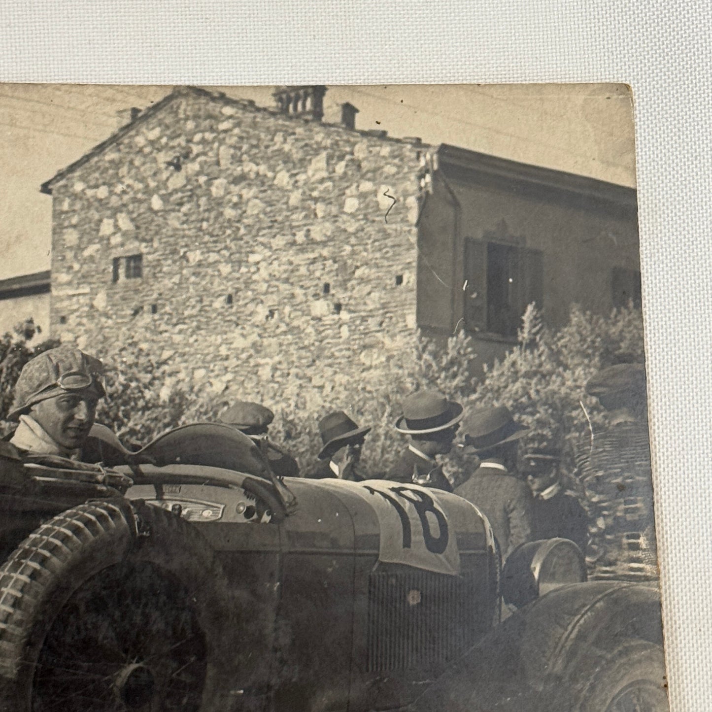 Antique Chrysler Car Automobile Photo Photograph Italian Photographer Stamp