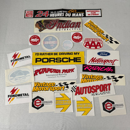 Car and Racing Decal Lot 20x 24 Hours of LeMans Porsche Momo Ford Motorsports +