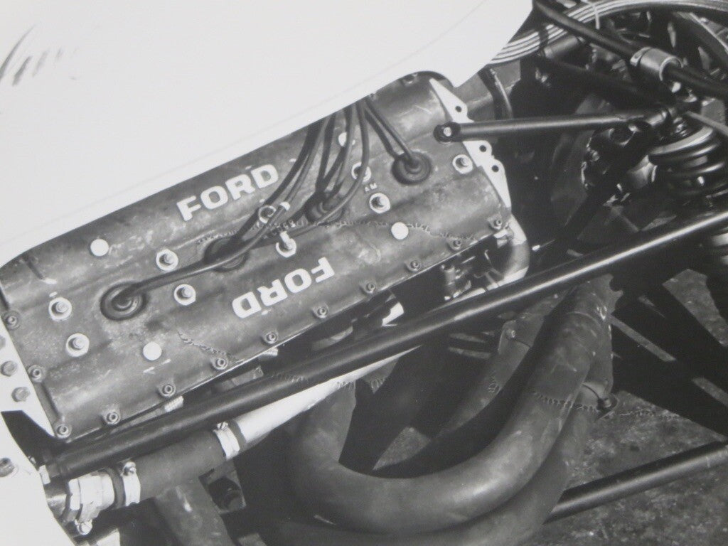 Vintage 1973 South Africa Grand Prix Racing Photograph Photo McLaren Suspension 