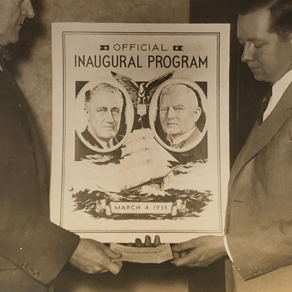Press Photo Photograph FDR President Franklin Roosevelt Inauguration 1933