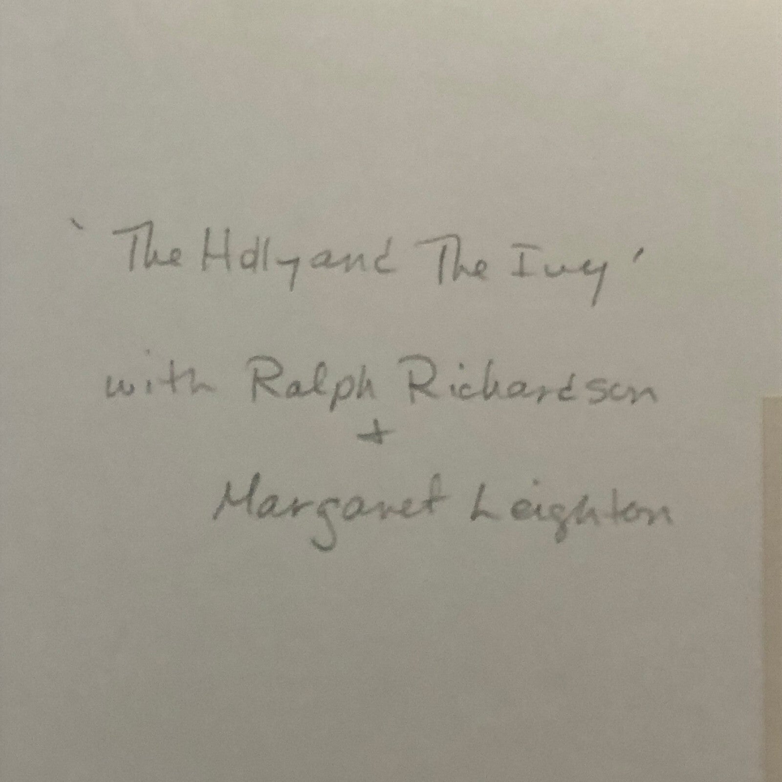 The Holly and the Ivy Movie Film Photo Photograph Margaret Leighton