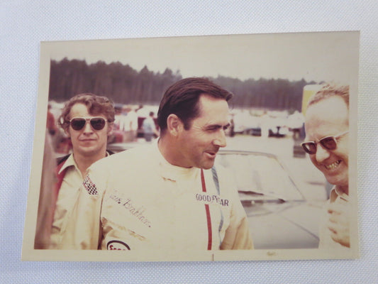 Vintage Photograph of Racing Car Driver Jack Brabham - 1960s Color Image 