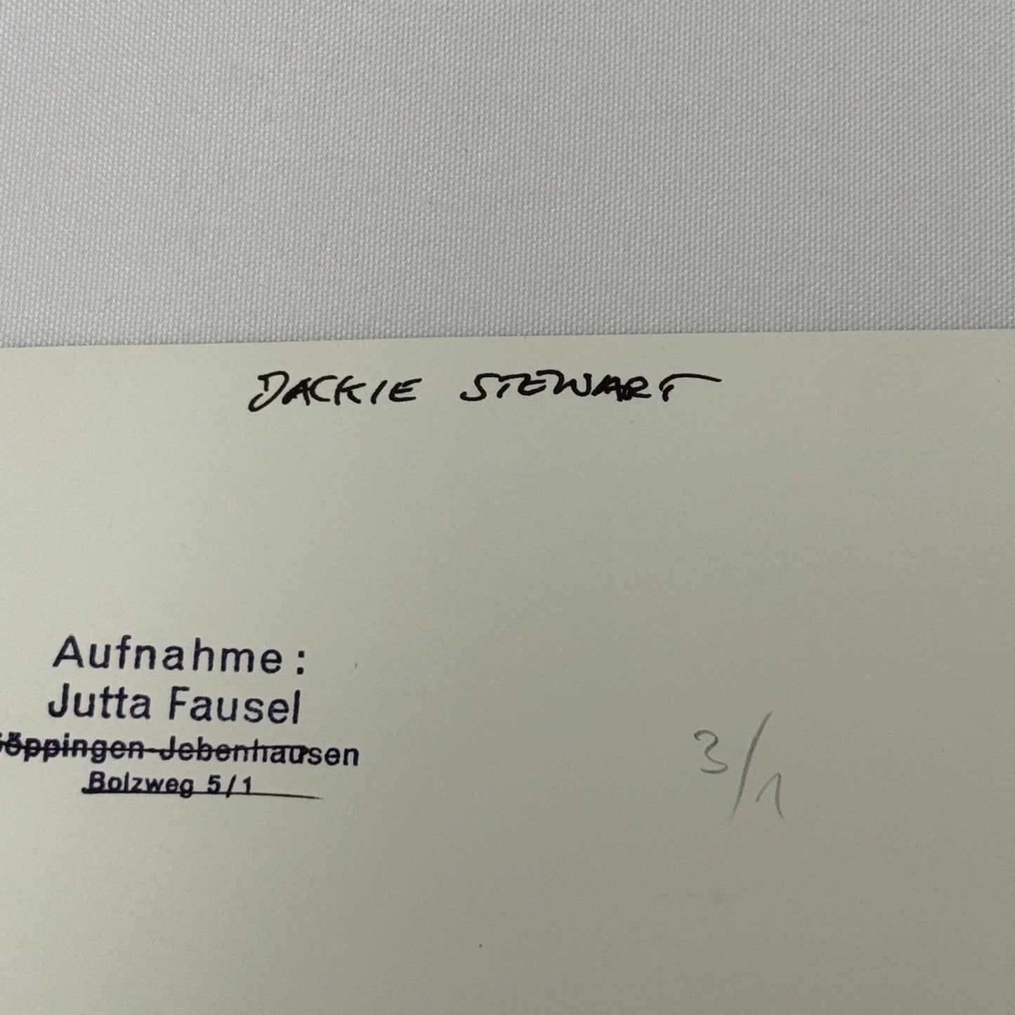 Vintage Racing Photo 1969 German Grand Prix Jackie Stewart Motorsport Photograph