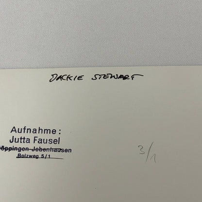 Vintage Racing Photo 1969 German Grand Prix Jackie Stewart Motorsport Photograph