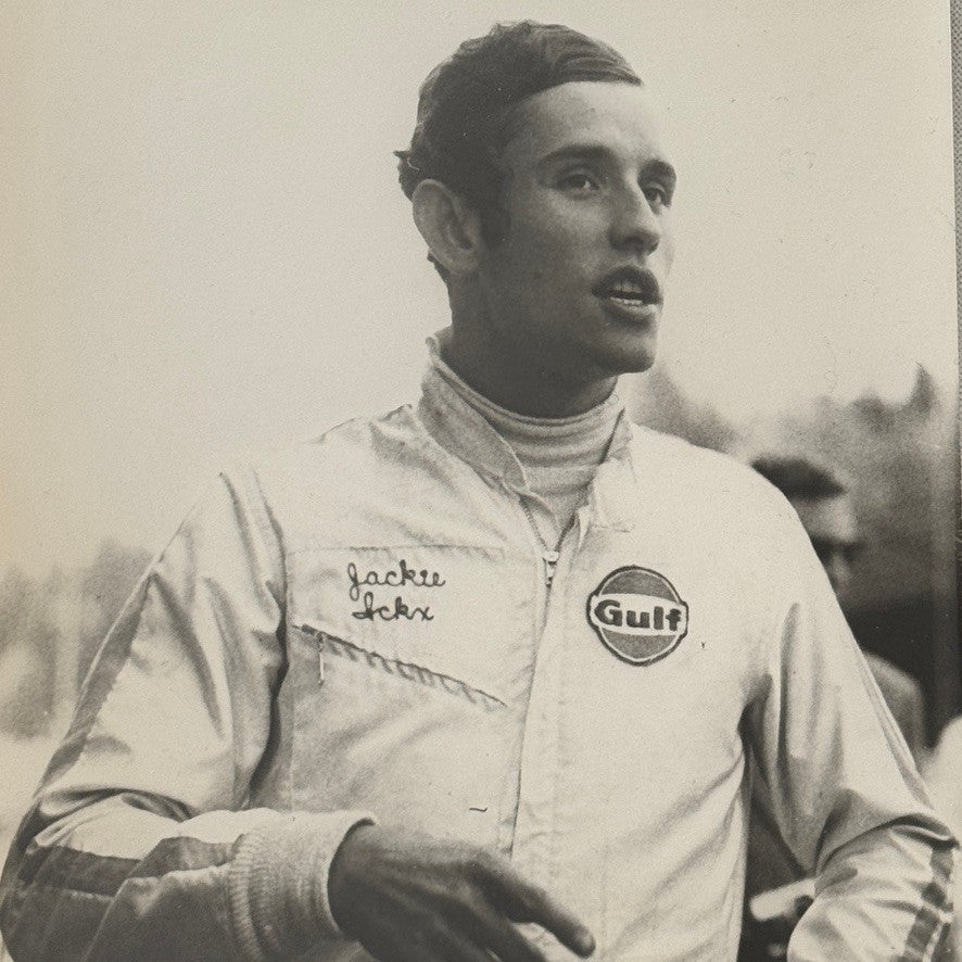 Vintage Racing Photo Photograph Jacky Ickx Driver Gulf Racing Suit