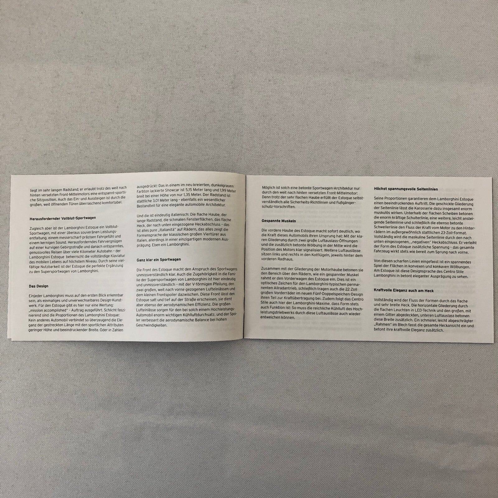Lamborghini Press Kit Brochure with CD Estoque Concept Gallardo Murcielago