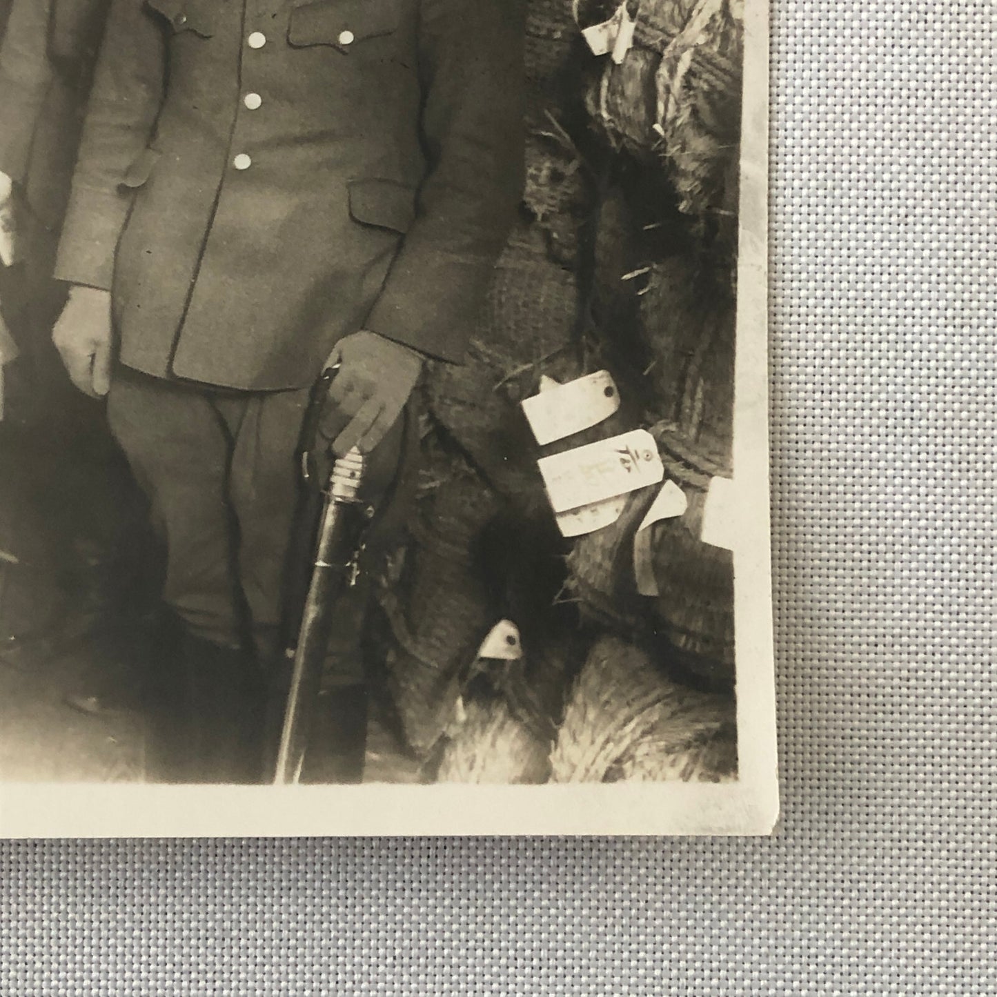 Press Photo Photograph Japanese Men in Uniform Military Ship ? 1932
