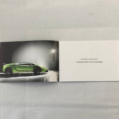 Lamborghini Gallardo LP 570-4 Superleggera Press Kit Brochure CD GERMAN Text
