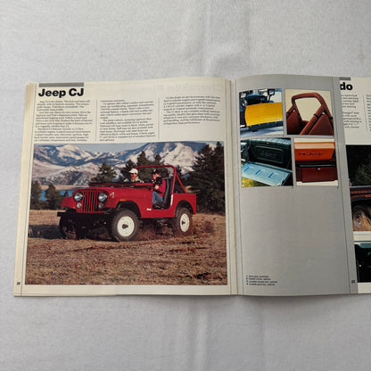 1985 Jeep Sales Brochure Catalog Grand Wagoneer Cherokee Chief CJ Renegade +