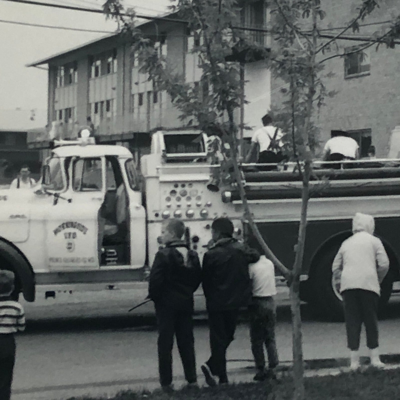 Vintage Fire Truck Firefighter Firefighting Photo Photograph Lot of 3 Cars +