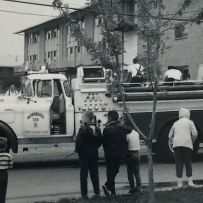 Vintage Fire Truck Firefighter Firefighting Photo Photograph Lot of 3 Cars +