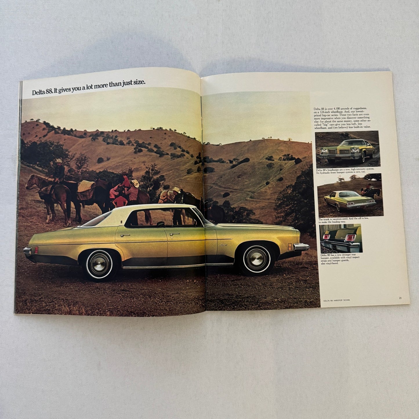 1973 Oldsmobile Sales Brochure Cutlass Supreme Omega Toronado Delta 88 Vintage