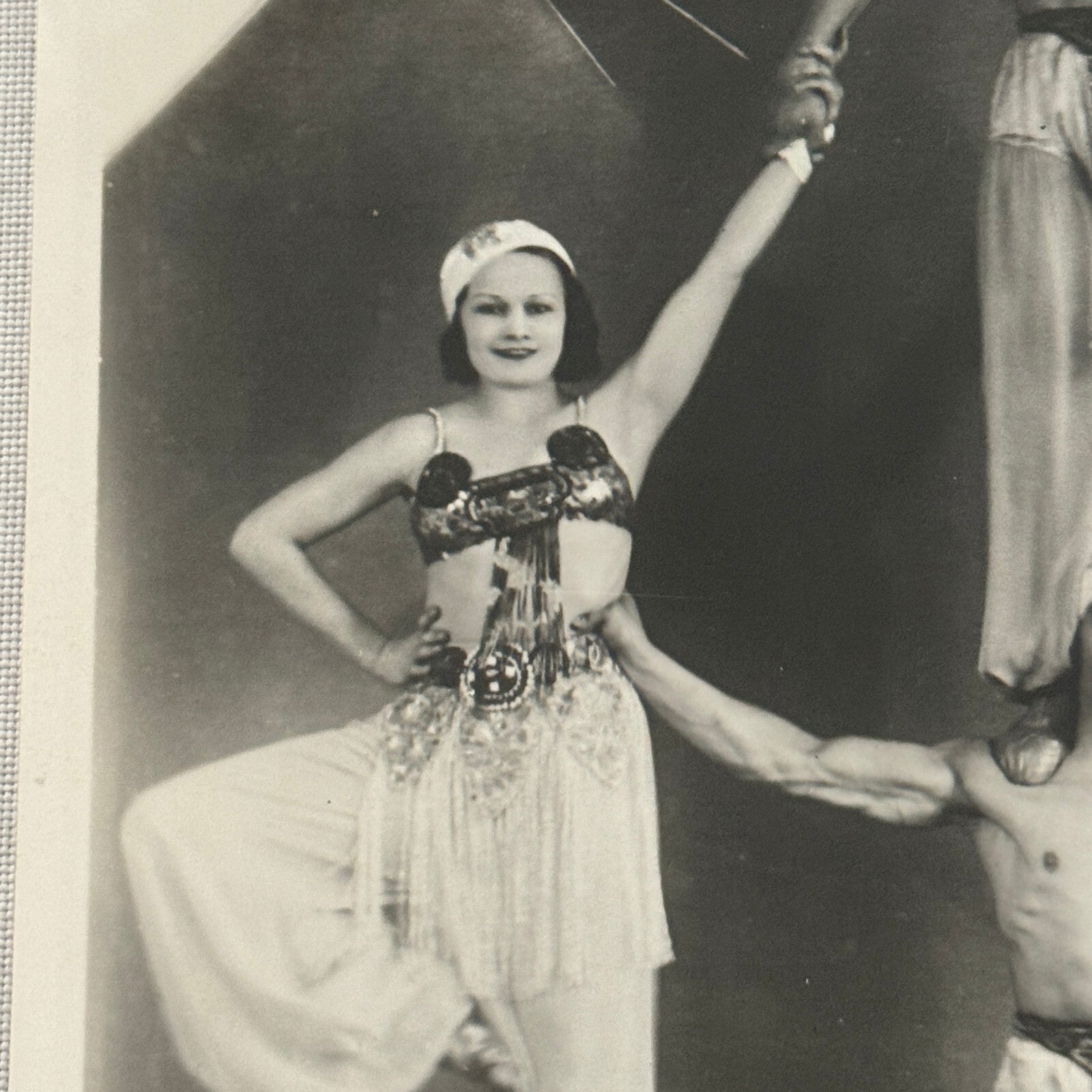Vintage Circus Acrobat Act Balancing Photo Photograph Performers