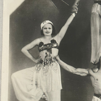 Vintage Circus Acrobat Act Balancing Photo Photograph Performers