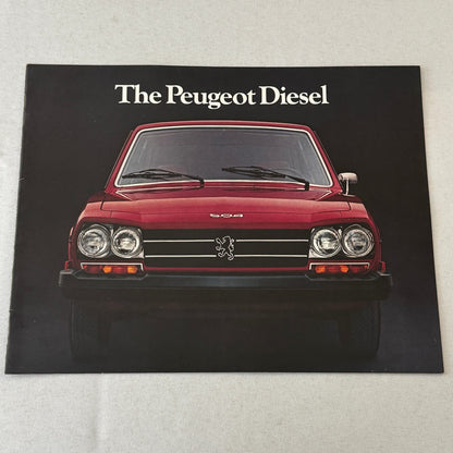 Vintage Peugeot Diesel Car Sales Brochure Catalog Station Wagon Sedan