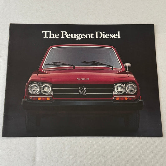 Vintage Peugeot Diesel Car Sales Brochure Catalog Station Wagon Sedan