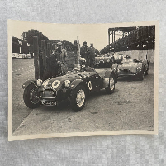 Vintage Racing Photo Photograph Allard Aston Martin Cars Modern Print