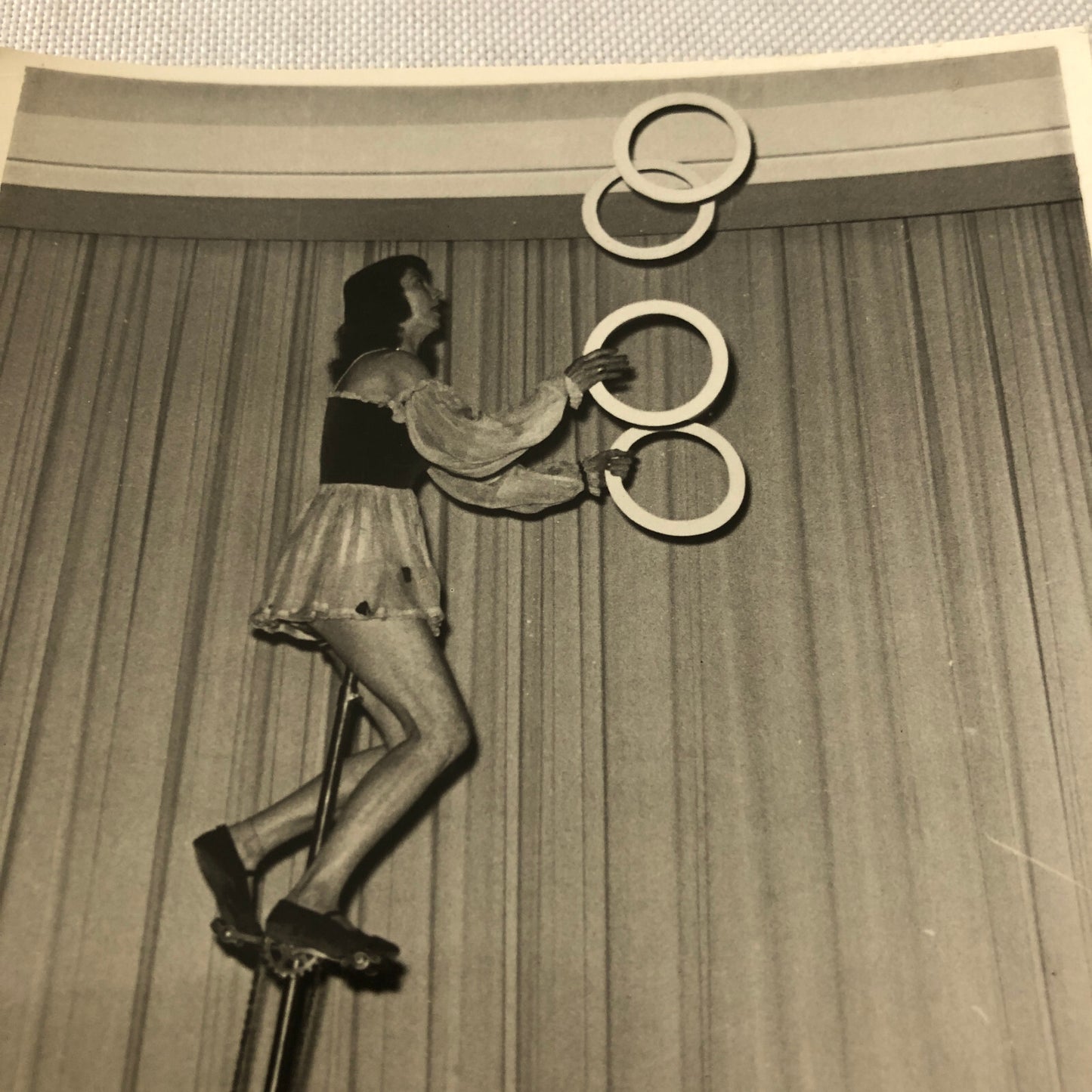 Circus Performer Balancing Act on Unicycle Juggling Photo Photograph Berlin