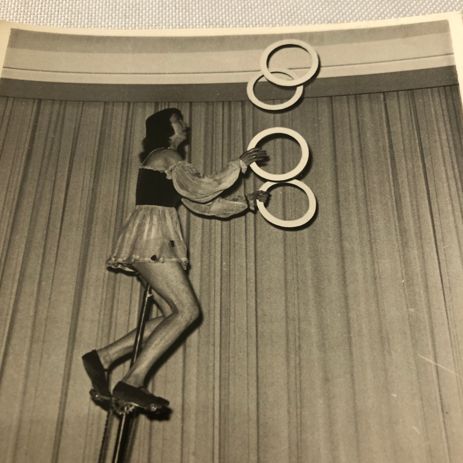 Circus Performer Balancing Act on Unicycle Juggling Photo Photograph Berlin