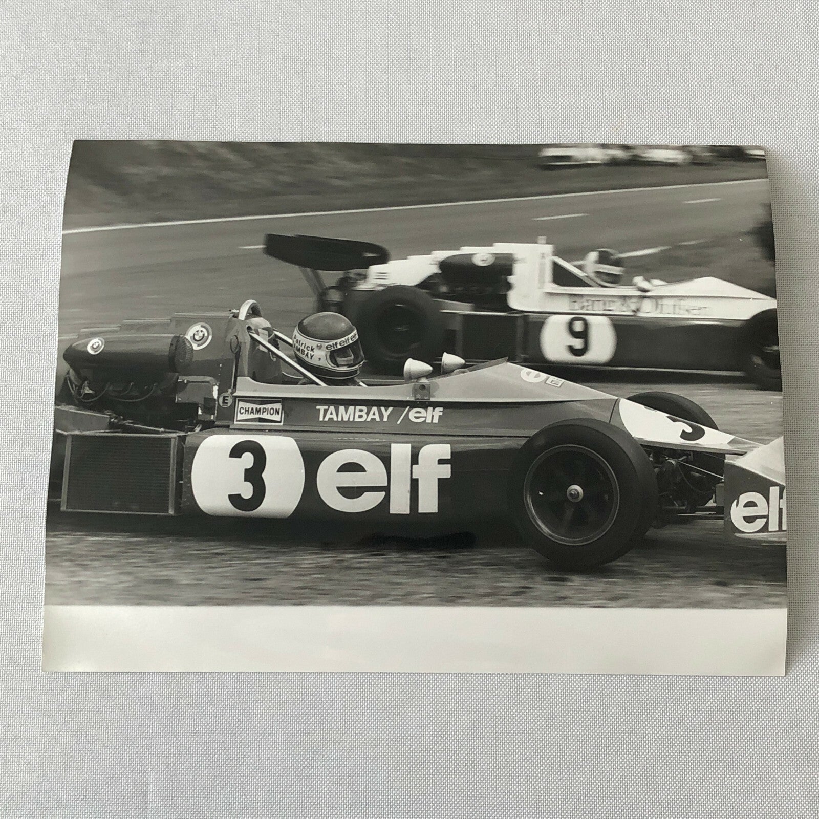 Vintage 1975 Formula 2 F2 Racing Photo Photograph Rouen Patrick Tambay ELF 
